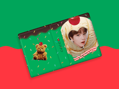 1단 하트 콜렉트북 목업 (유료)