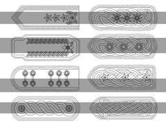 견장 세트2 브러시 16종+핀 7종 -유료소스