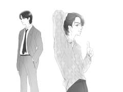 장발 석진이 in dynamite