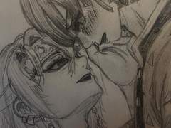 귀칼 우젠) 젠이츠의 눈물을 닦아주는 텐겐