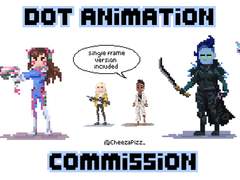 반 고정틀 도트 커미션