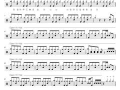 [드럼 악보] 1. 예뻤어 - 데이식스