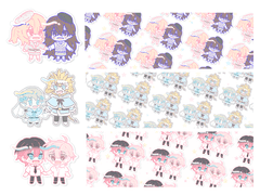 무컨펌 2인 SD 고정틀 커미션!