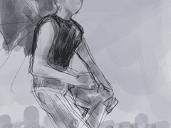 유리선우 낙서 유리의 날개