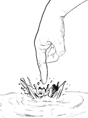 나의 물살 안에 손가락을 찔러 넣는다는 것