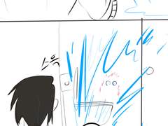 고양이수인패치 털빨확인하는 만화