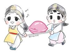 연휴 동안 그린 아기 백도 모음