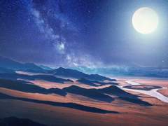 사구의 푸른 밤