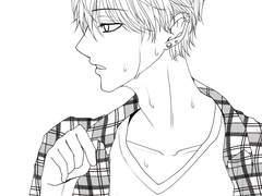 [체크패턴] 옷주름에 자연스러운 체크패턴 흑백 21-25