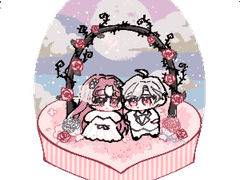 유령신부&신랑 고정틀 커미션