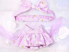 벚꽃 리본 헤어밴드&원피스 set