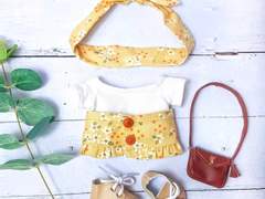 감귤꽃 헤어밴드&프릴 스커트 set