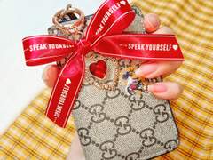 방탄 SYS 레터링 리본 하트 키링