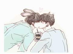 적극적인 토끼와 애옹 형