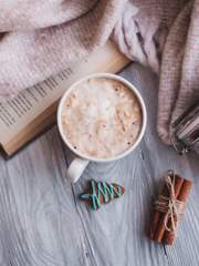 치즈폼 초콜릿 라떼