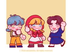 [팬아트] 스트레이 키즈 방찬, 필릭스, 승민