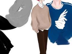 사복잘입는 패치 낙서