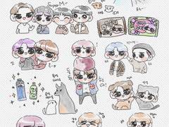 욱툥 아이패드 스티커