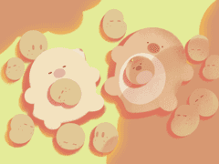 감두이야기 캐릭터 설정화&굿즈