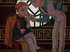 [리에야쿠] 피는 내 손에 닦으세요