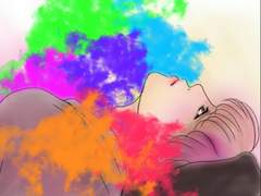 위버스매거진 베레모 지민 일러