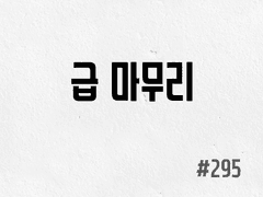 [6부] #295 급 마무리