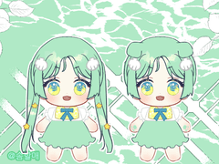 여름멍 무속성 인형 도안