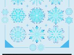 눈결정 벡터이미지와 포토샵브러쉬 판매 (+png)