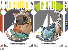 오버워치 카드텍 작업