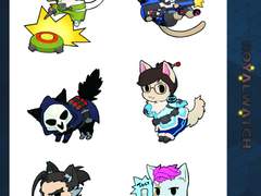 오버워치 냥 스티커