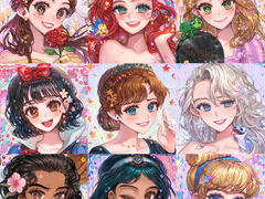 디즈니 공주 팬아트