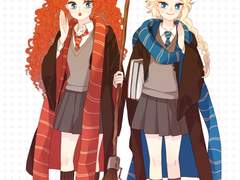 [엘사+메리다(논커플링)/해리포터AU] 마법소녀 생활백서