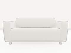 부드러운 라운딩 2인용 베이직 소파