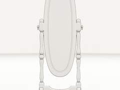 앤틱 클래식 라운딩 전신 거울