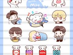 민혁 굿노트용 스티커 - 다꾸강쥐