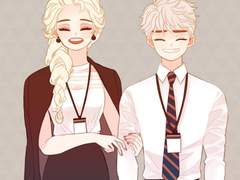 [잭엘사] (17) 오피스AU : 만화 + 일러스트