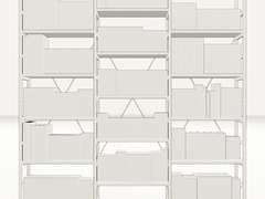 1800 기본형 5단 책장 600X3 가로 연장 책장