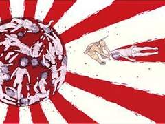 세계 2차대전 시 일본 국민들의 옷차림으로 그려봤어요.