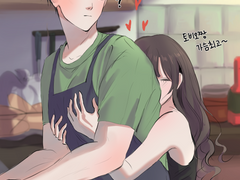 아침밥 하는 토비오 뒤에서 얼쩡대기