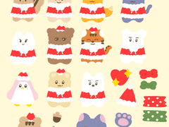 (굿노트 스티커) 크리스마스