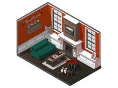 무료 배포 002 - 작은 벽난로 공간