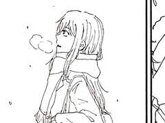 아다시마) 눈 오는 날