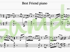 NCT DREAM 더 드림쇼 천러 best friend 피아노 악보