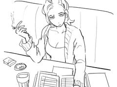 일하는 잉게 만화 (러프)