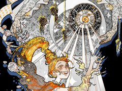 오소마츠 마녀 합작 색칠 gif