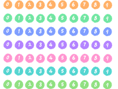 굿노트 숫자 스티커