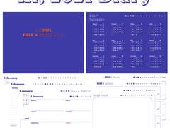 2021 HAVE A GOOD DAY DIARY｜블루컬러 가로형 [위클리 선형]