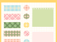 [ goodnote sticker ] TAPE & MEMO