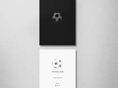 축구클럽 명함디자인