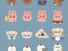 [RGB] 굿노트 스티커 동물 ver